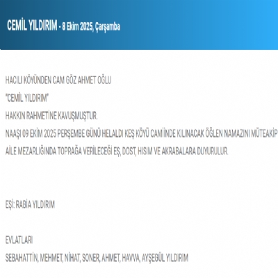 Cemil Yildirim 2025